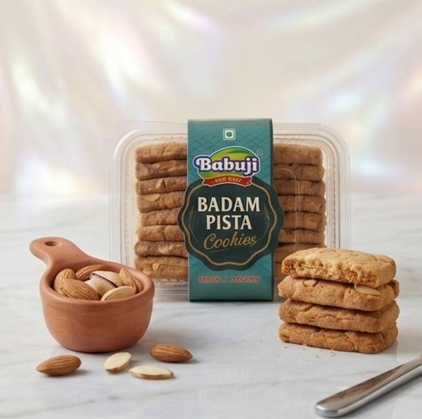 Babuji Royal Crunch Badam Pista Delight Cookies_BPC67 Cookies Biscuit
