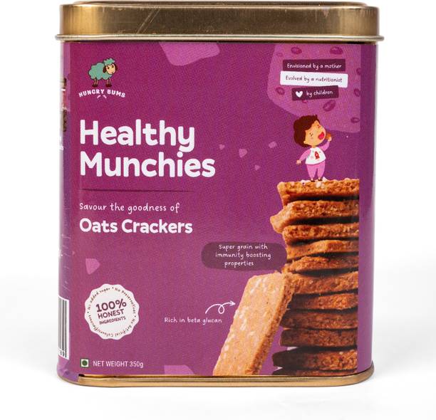 hungrybums Oats Crackers Oats Flour Rich in Fiber and Anti-oxidants Cookies Biscuit