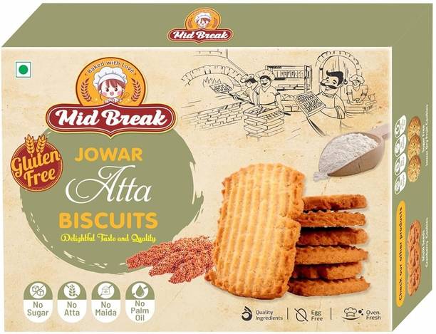 MidBreak Jowar Atta Biscuits Made With Jaggery | Gluten free Millet Cookies | Cookies Biscuit