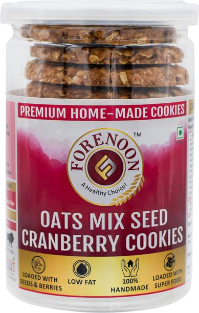 Fore Noon Oats Mix Seed Cranberry Cookies Biscuit