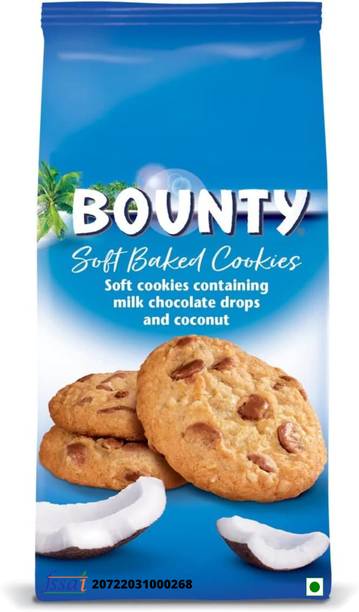 BOUNTY Soft Baked Cookies With Milk Chocolate & Coconut (IMPORTED FROM USA) Cookies Biscuit