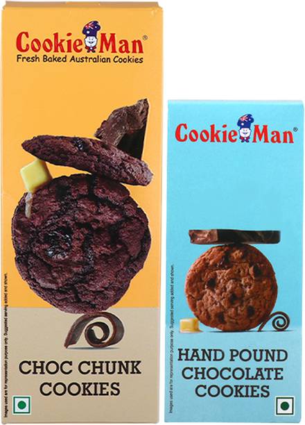 Cookieman Choc Chunk & Handpound Chocolate Cookies Cookies
