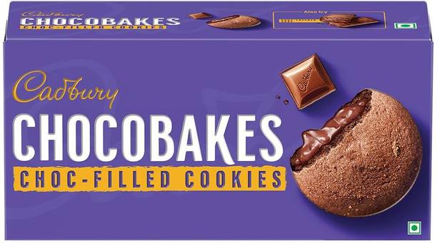 Cadbury CHOCOBAKES COOKIES FILLED WITH CHOCOLATE JEEBH LABLABAYE RAHA NA JAYE Cookies Biscuit
