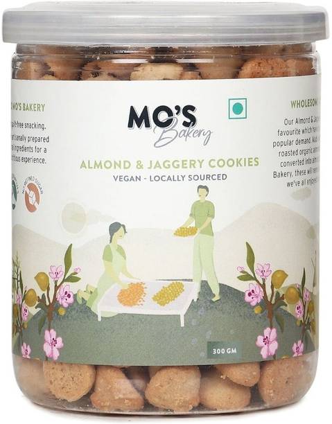 MO'S Almond & Jaggery Cookies| Vegan | Rich in Taste and Nutrition Cookies Biscuit