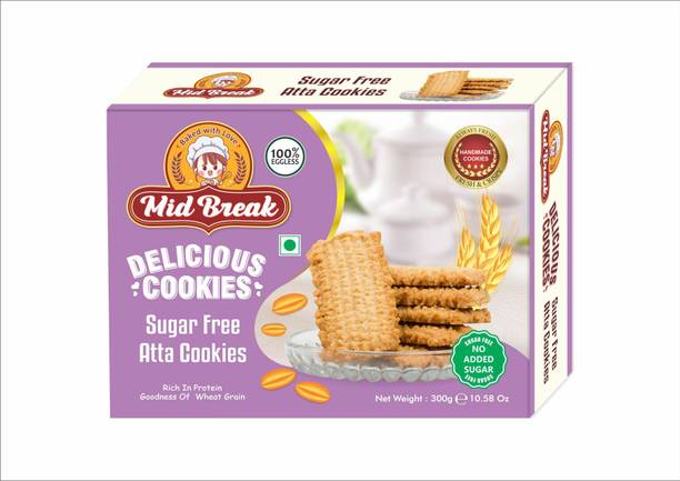 MidBreak No Sugar Atta Cookies/Biscuits Cookies Biscuit