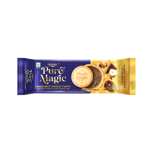 BRITANNIA Pure Magic Hazelnut Choco Tarts Biscotti Biscuit