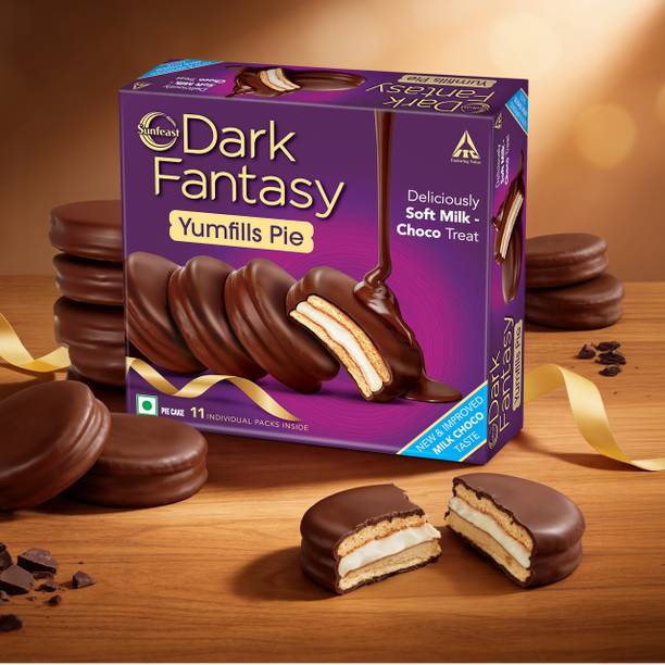 Sunfeast DARK FANTASY YUMFILLS PIE Cookie Cake Biscuit