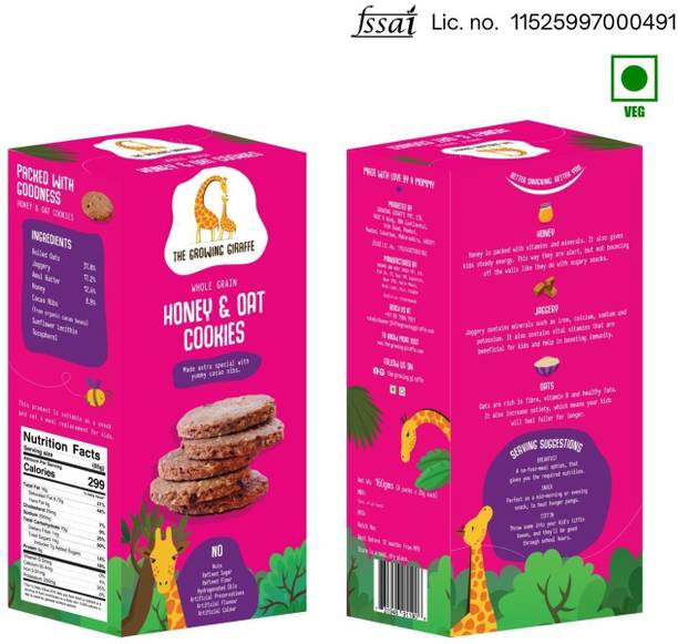 The Growing Giraffe Honey & Oats Cookies Biscuit