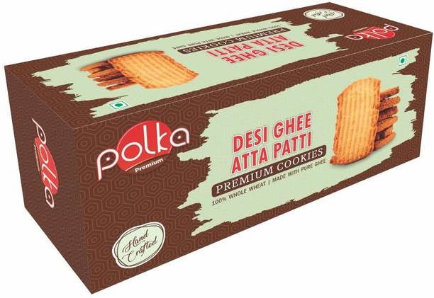 Polka Desi Ghee Atta Biscuit I Healthy Snack I Whole Wheat Biscuits Digestive Biscuit