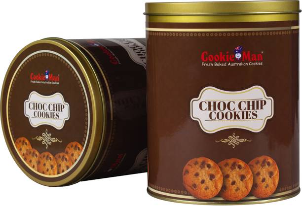 Cookieman Gift Pack | Choco Chip Cookies in Tin Box Cookies Biscuit