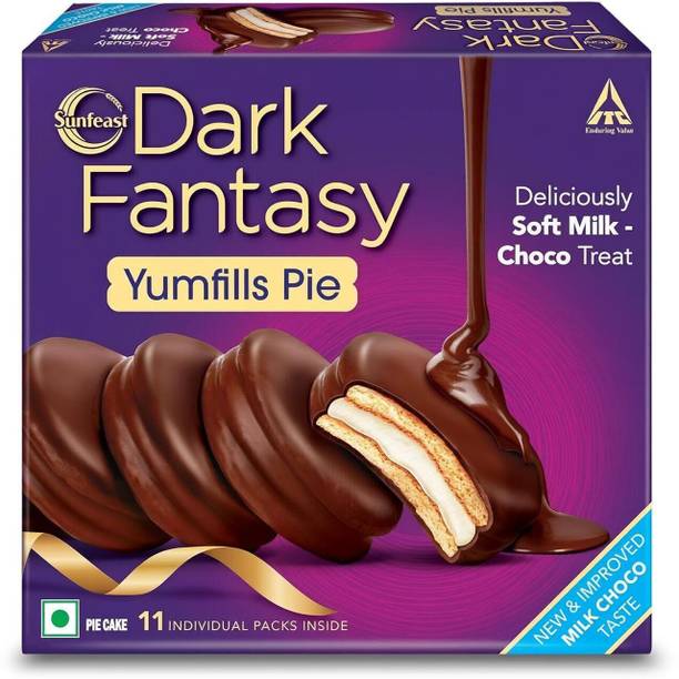 Sunfeast Dark Fantasy Yumfills Pie SOFT MILK CHOCO TREAT Cookie Cake Biscuit