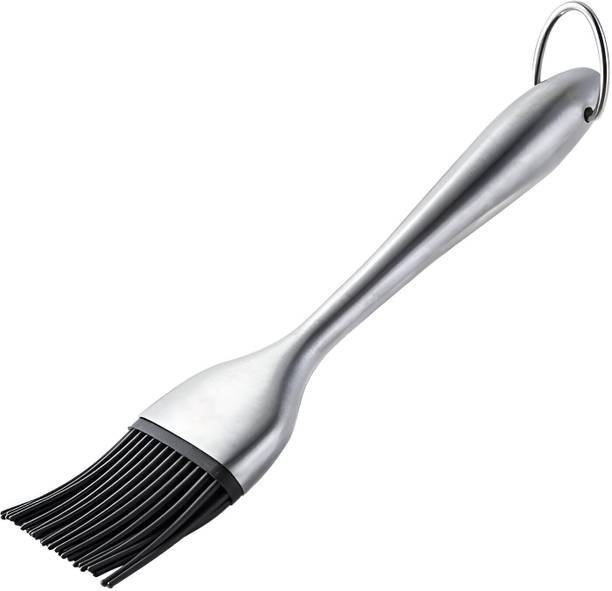 Dwarkesh enterprise , Grilling, Barbecue, Marinating, Desserts Baking Basting Stainless Steel Silicone Oil Brush for Cooking Flat Pastry Brush