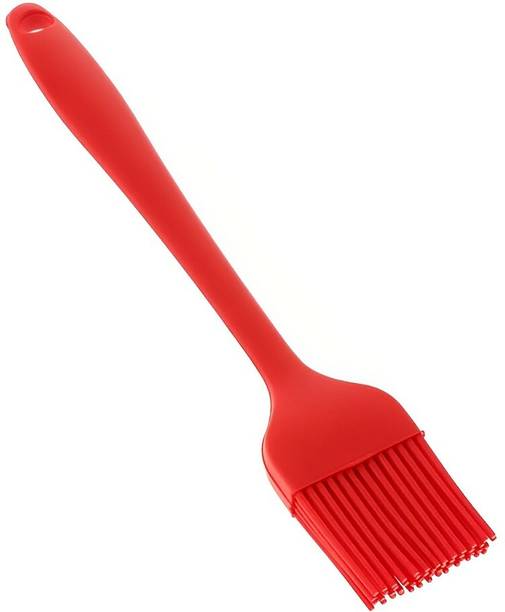 SYGA Silicone Brush Set Pastry Oil Basting Heat Resistant Non-Sticky Grilling for Baking Barbecue Brush(Red) Silicon Flat Pastry Brush