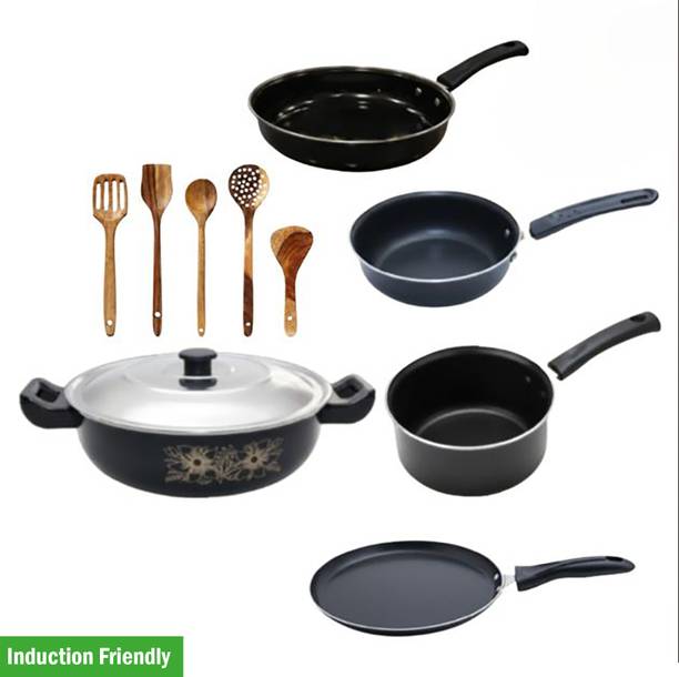 cookpro Cookware with spatula set Induction Bottom Non-Stick Coated Cookware Set