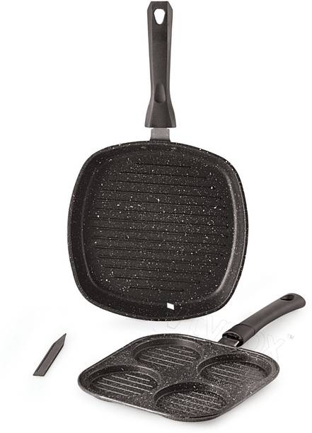 iVBOX Smart-Meal Grill Pan and Uttapam Maker Pan Non-Stick Coated Cookware Set