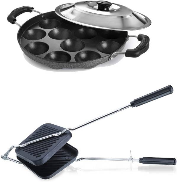 Masox Store Aluminium Grill Non Stick Toast Sandwich Maker, Litti Maker | Appam Stand S0 0 W Pop Up Toaster
