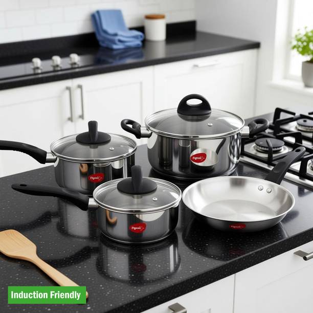 Pigeon Stainless Steel Essentials Induction Bottom Cookware Set