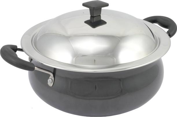 N NIDHI HANDI WITH SS LID | 1.5 LTR | 3MM THICKNESS ( Non-toxic, Non reactive) Cookware Set