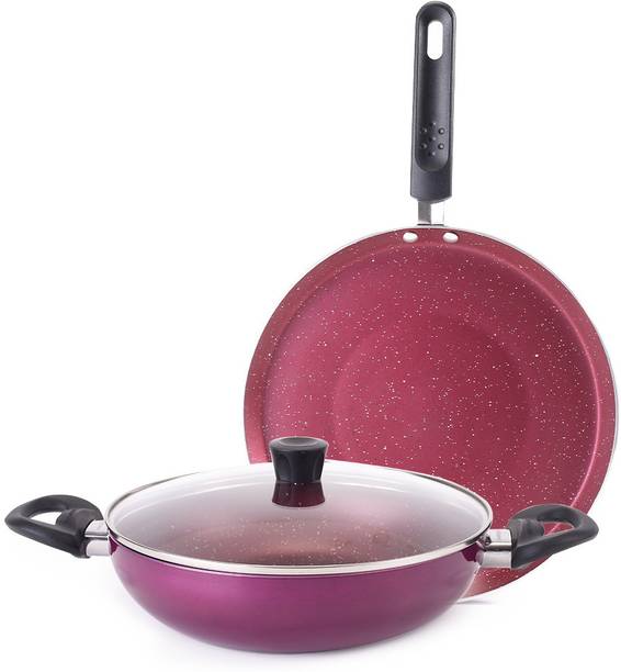 WONDERCHEF Bandhan Induction Bottom Non-Stick Coated Cookware Set