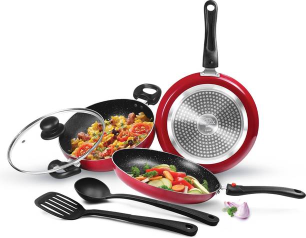 MILTON Pro Cook Kitchen Jewel / PLUS GRANITO , इंडक्शन बॉटम कुकवेयर सेट