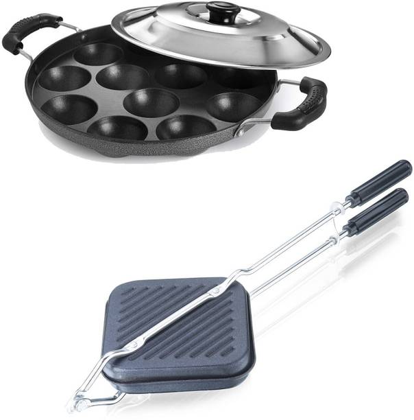 Masox Store Litti Maker | Appe Stand | Dishwasher Safe, Non Electric Grill Sandwich Maker S2 Toast