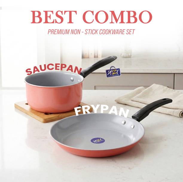 Dozy Pro-Series Non-Stick Tea & Fry Duo Induction Bottom Non-Stick Coated Cookware Set