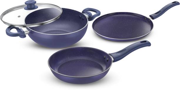 Prestige Ceraglide Non-Stick 3 Piece BYK Set Induction Bottom Non-Stick Coated Cookware Set