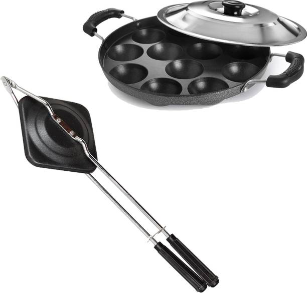 RBGIIT Appam Patra Maker, Litti Maker Gas Stove Compatible Regular Sandwich Maker K2 Toast