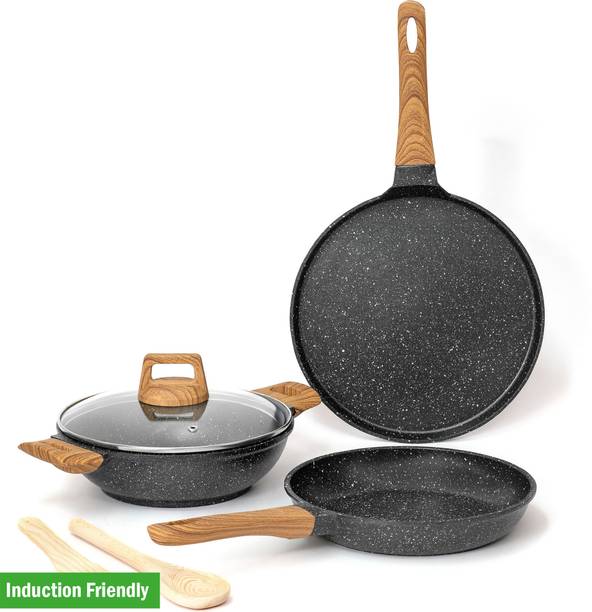 Kreme CeraStone Granite Induction Bottom Non-Stick Coated Cookware Set