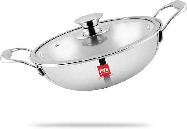 PNB Kitchenmate Triklass Karahi| Gas Compatible Induction Bottom Cookware Set