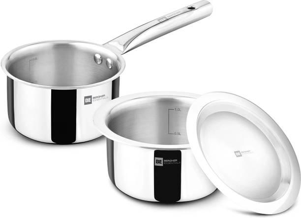 BERGNER Tripro Triply 3 Pcs Stainless Steel Cookware Happy Set - Induction Bottom Cookware Set