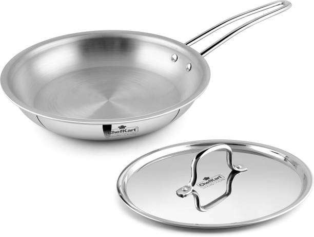 chefkart TRIPLY FRYPAN WITH LID Induction Bottom Cookware Set