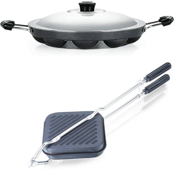 HM EVOTEK Aluminium Grill Non Stick Toast Sandwich Maker, Litti Maker | Appam Stand K4 Toast