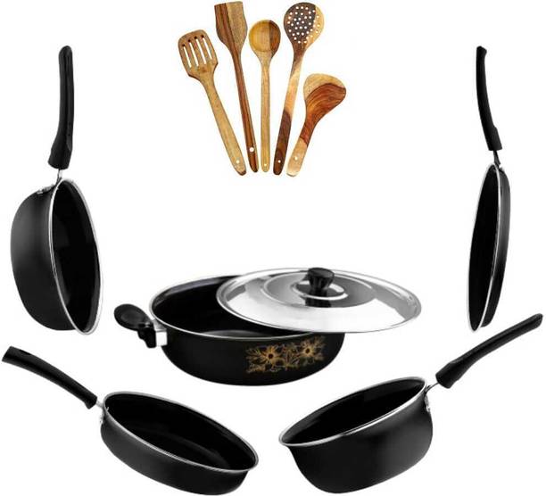 cookpro Kitchen Cookware with spatula set Non-Stick Coated Cookware Set