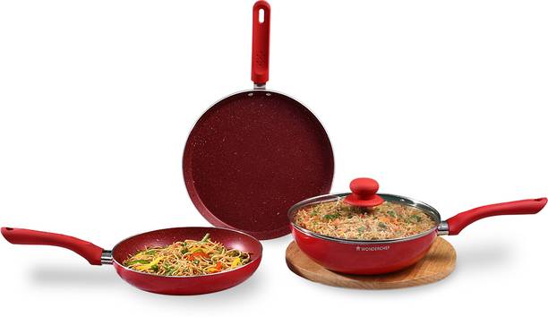 WONDERCHEF Royal Velvet Plus Induction Bottom Non-Stick Coated Cookware Set