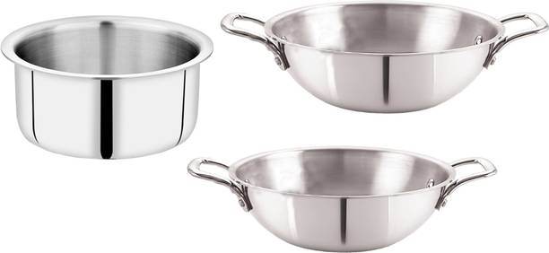 NIRLON Plus Triply Stainless Steel Cookware Combo Set Induction Bottom Cookware Set