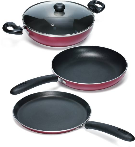 IMPEX Nonstick 4 Pcs Non-Induction base Festival Gift Set FKT(M), 3mm Thickness, Non-Stick Coated Cookware Set