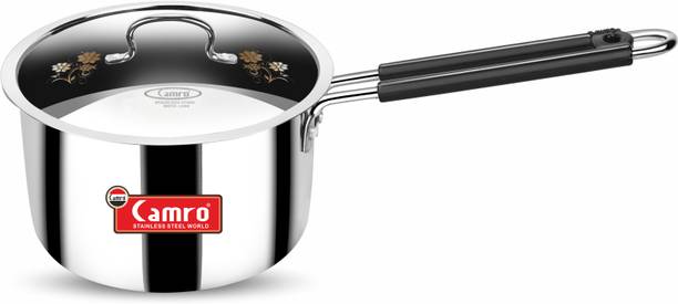 Camro Triply Artisian 13 No 3 Liters Sauce Pan With Lid | Induction Friendly Cookware Set