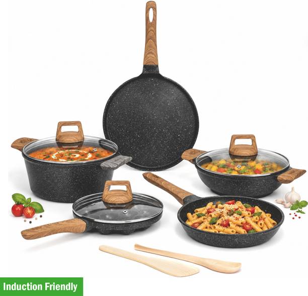 Kreme CeraStone Granite Induction Bottom Non-Stick Coated Cookware Set