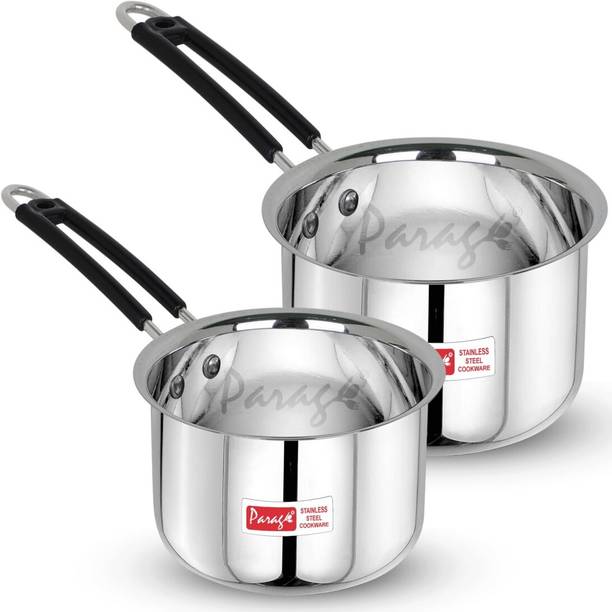 Parage Parage Stainless Steel Sauce Pan Set 2 Pcs 1L & 1.25L Induction Compatible Cookware Set