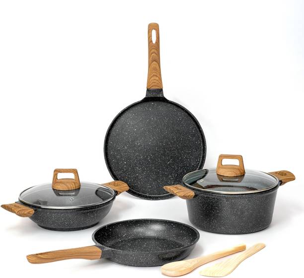Kreme CeraStone Granite Induction Bottom Non-Stick Coated Cookware Set