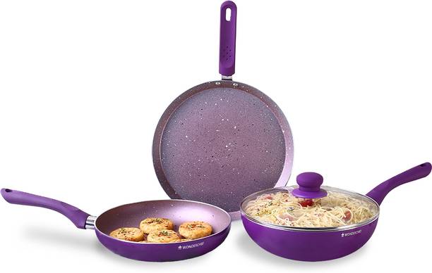 WONDERCHEF Royal Velvet Plus Induction Bottom Non-Stick Coated Cookware Set