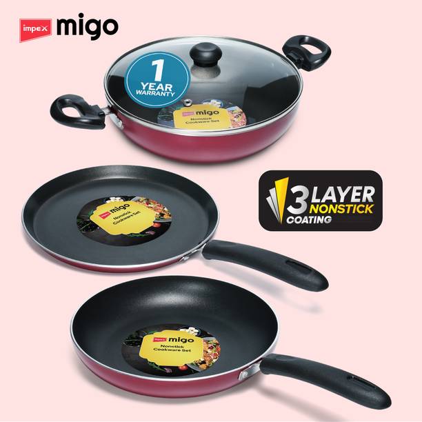 IMPEX Non-Induction base Festival Gift Set FKT(M), 3mm Thickness, कुकवेयर सेट