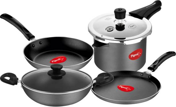 Pigeon Vibrant Induction Bottom Non-Stick Coated Cookware Set