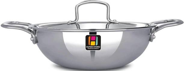 Human Hydro Prime Triply Stainless Steel Kadai 22CM with Lid Induction Bottom Cookware Set