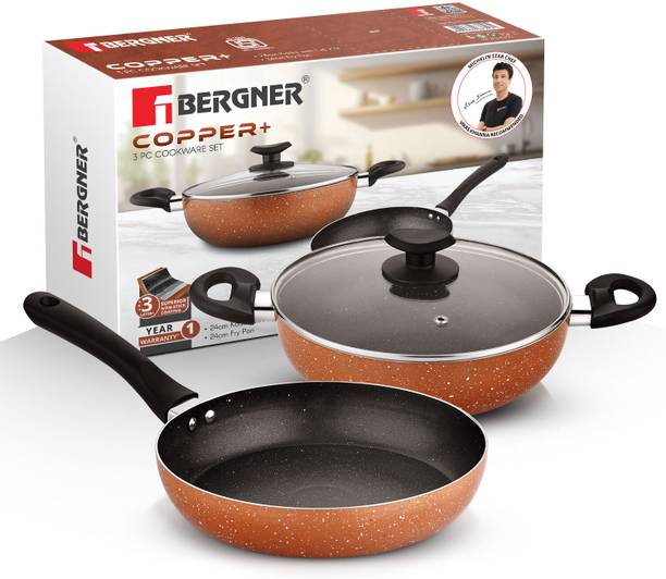 BERGNER Copper+ Induction Bottom Non-Stick Coated Cookware Set