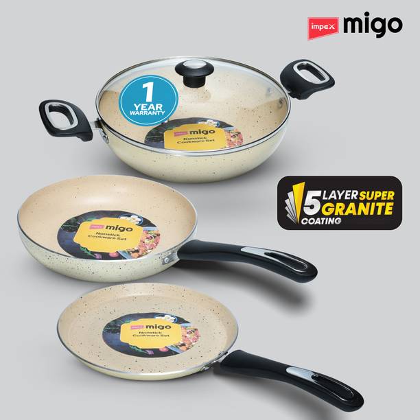 IMPEX Granite FKT Festival Gift इंडक्शन बॉटम कुकवेयर सेट