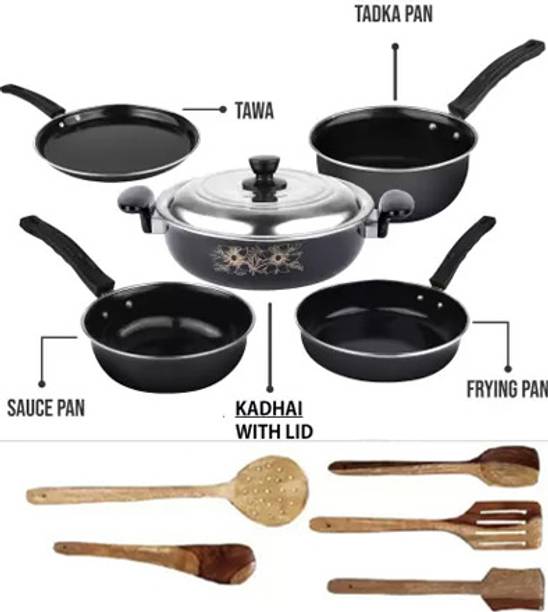 Maharajee cookware set Induction Bottom Non-Stick Coated Cookware Set