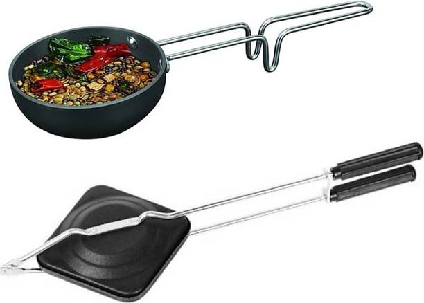 BAHURANI Tadka Pan & Sandwich Toaster Cookware Set Non-Stick Coated Cookware Set