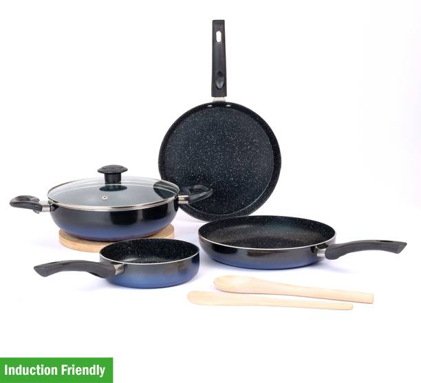 Kreme Induction Bottom Non-Stick Coated Cookware Set